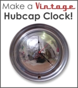 How to Make a Vintage Hubcap Clock